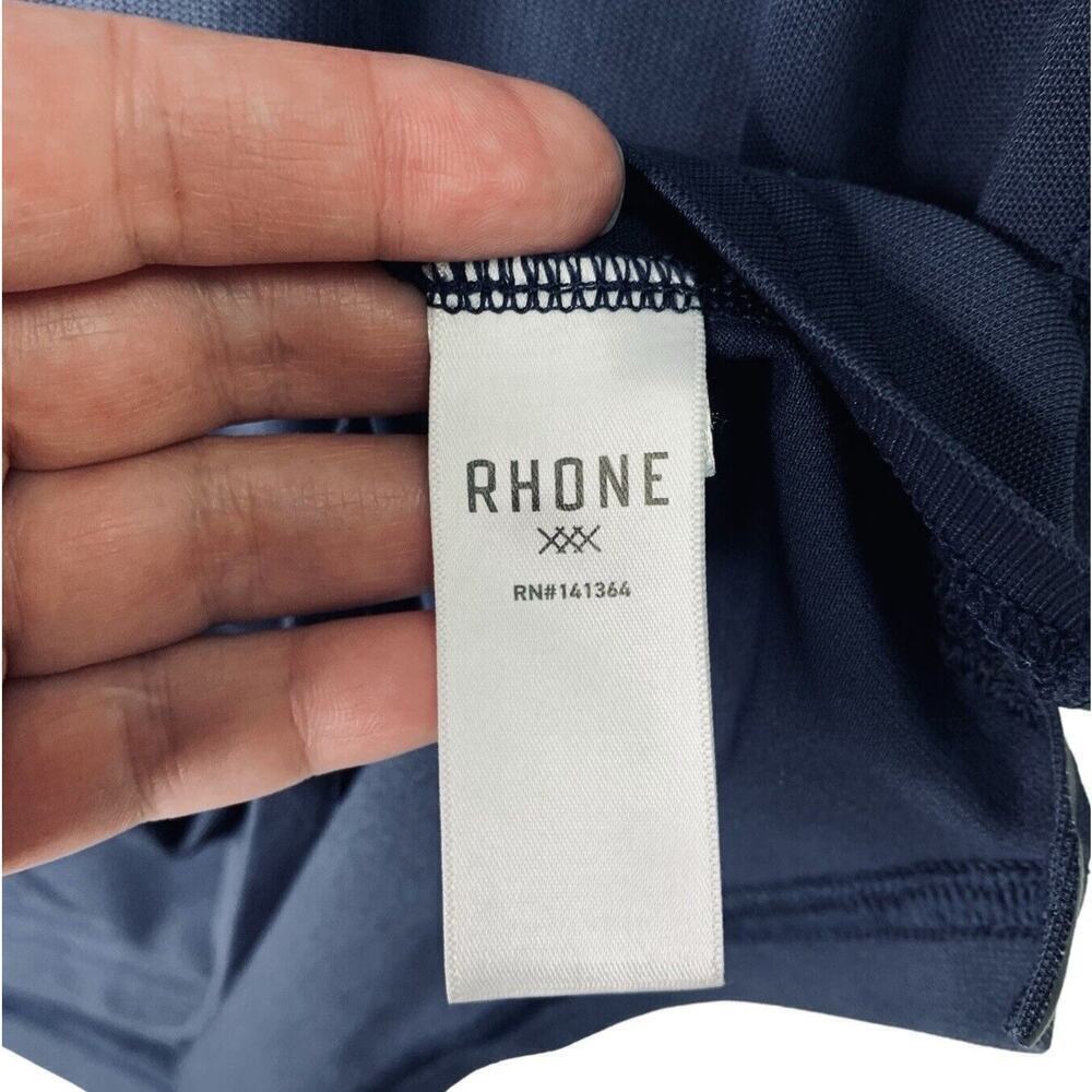 Rhone Delta Pique Polo Shirt Mens 2XL Performance Lightweight Golf Stretch - Picture 10 of 14